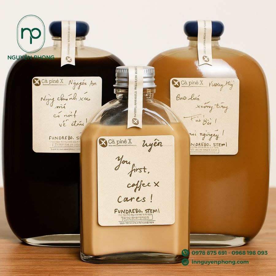 In Tem Dán Cổ Chai Lọ Giá Rẻ